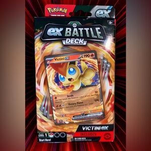 Pokémon TCG: Victini
EX Battle Deck 60 Cards w/Metallic
Coin, Code & Accessories